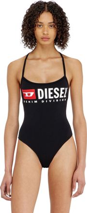 Diesel Bodysuit in cotton with T-back straps - Bodysuits - Woman - Black