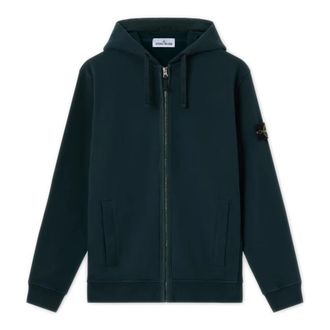 Stone Island Volledige Rits Sweatshirt - Heren - Vesten met rits - Groen - XL - Katoen - Hoodies & sweatvesten