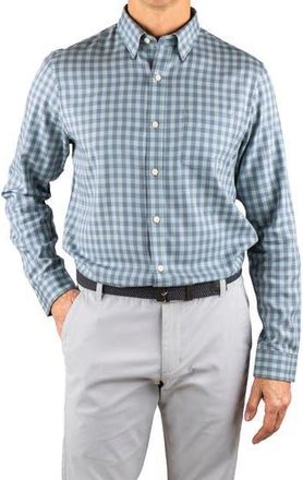 Tailor Vintage Button Down Shirt in Aqua Gray/Infinity Gingham at Nordstrom Rack, Size Xx-Large