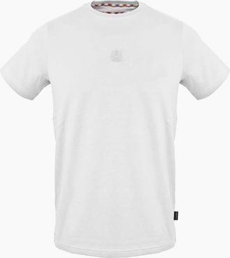 Aquascutum Mens Regular Fit Crew Neck Short Sleeve T-Shirt - White - Size: 2X large