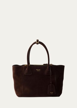 Prada Nova Suede Top-Handle Bag