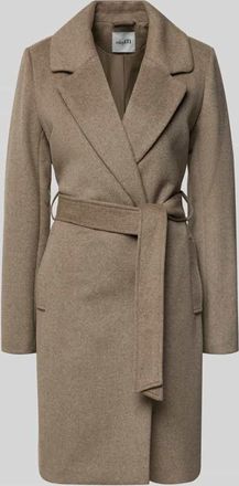 Mbym mbyM Mantel mit Reverskragen Modell Tanni in Hellbraun Melange, Größe XS