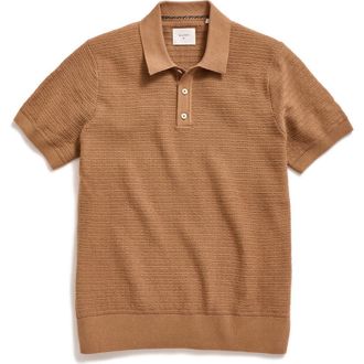 Billy Reid Lachlan Links Polo in British Khaki at Nordstrom, Size Xx-Large