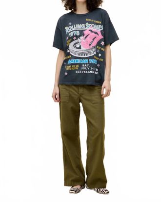 Daydreamer Rolling Stones 1978 American Tour Merch Tee In Black
