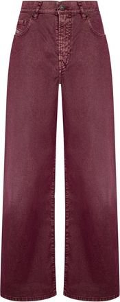 Diesel Jeans - Dames - Loose Fit Jeans - Rood - W24 - Jeans