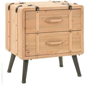 vidaXL Comodino in Legno Massello di Abete 50x35x57 cm - Vidaxl