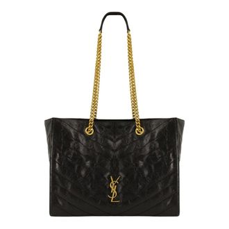 Saint Laurent Niki Shopping - Dames - Tassen - Zwart - Maat: ONE Size Katoen