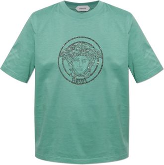 Versace Donna, Top, Verde, XS, new