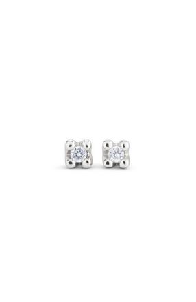 UNOde50 Zircon Stud Earrings in Silver at Nordstrom