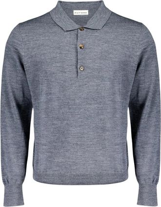 Autore Knit Douglas Polo - Heren - Polos - Grijs - 2XL - Wol - Tops