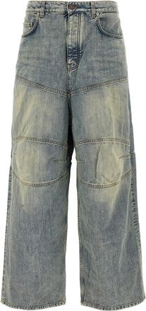 Balenciaga Baggy Jeans Blu-Uomo