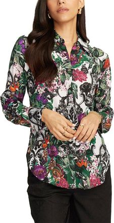 Robert Graham Gabriela Silk-Blend Woven Shirt