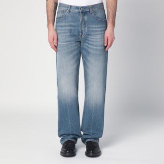 Alexander McQueen Faded blue jeans