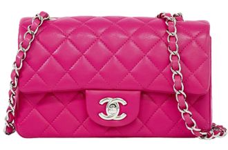 Chanel Mini Timeless Single Flap Pink Leather Bag