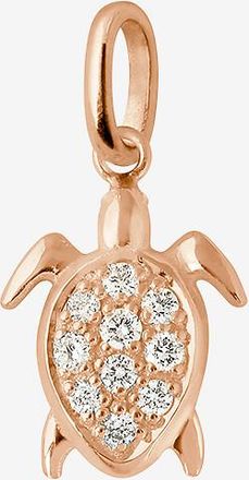 Gigi Clozeau Ros&eacute;gold-Anh&auml;nger mit Diamanten Tortue