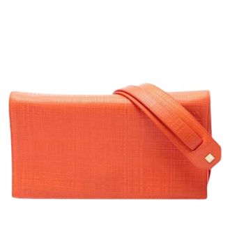 Loewe Pre-owned Crossbody Bag - Dames - Pre-owned - Oranje - Maat: ONE Size Leer