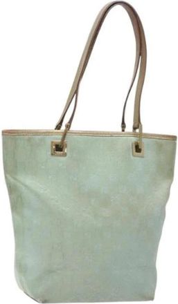 Gucci Pre-owned Canvas gucci-bags - Dames - Vintage Shopper - Blauw - ONE Size - Vintage