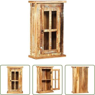 vidaXL Armadietto a muro in legno - Armadietto a Muro in Legno Massello di Recupero 44x21x72 cm