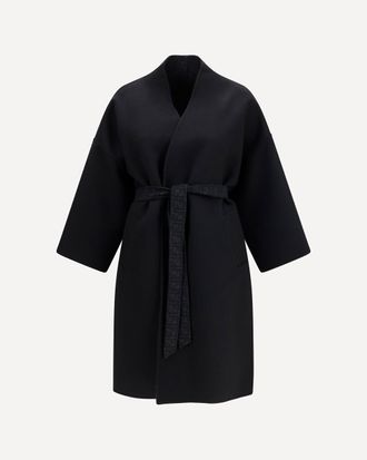 Fendi Cappotto in lana FF Zucca Woman 42