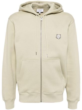 Maison Kitsuné Bold Fox Head Patch Comfort Zipped Hoodie Clothing