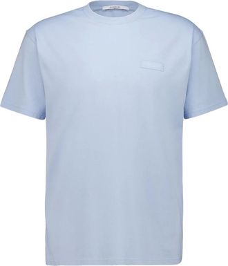 Givenchy Tops, Heren, Blauw, L, T-Shirts