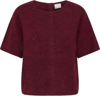 Ichi Truien - Dames - Ronde hals truien - Rood - L - Truien & Vesten