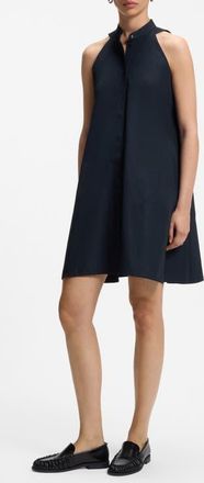 BOSS Decolana Sleeveless Cotton Swing Minidress in Sky Captain at Nordstrom, Size 10