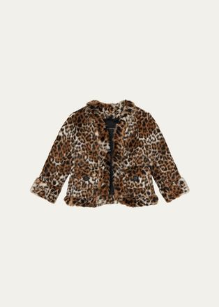 Marc Jacobs Faux Fur Leopard Print Jacket