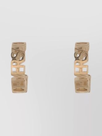 Versace logo hoop earrings