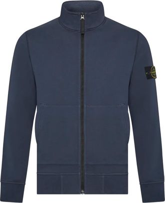 Stone Island Sweater met rits - Blauw