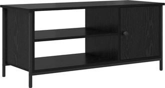 vidaXL TV Cabinet Black oak 100 x 40 x 45 cm Engineered wood vidaXL