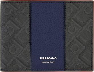 Ferragamo Men Ferragamo Monogram wallet - Citymatch Capsule Beige
