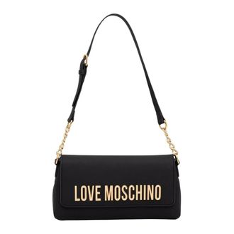 Love Moschino Dames, Tassen, Zwart, Maat: ONE Size Leer