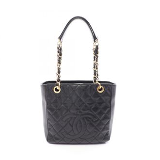 Chanel Black Grained Calfskin Handbag Tote Bag (Pre-Owned)