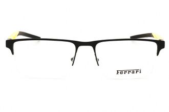 Ferrari 0FZ7001 Metal Frame Rectangular Eyeglasses - Black