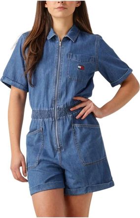 Tommy Jeans Dames, Jumpsuits & Playsuits, Blauw, Maat: XS Denim