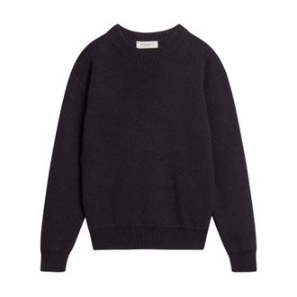 Golden Goose Round-neck Knitwear, female, Blue, Size: XS Regula Knit