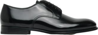 Doucal's Derby - Heren - Nette schoenen - Zwart - 41 1/2 EU - Leer - Schoenen