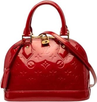 Louis Vuitton Pre-owned Alma BB - Dames - Vintage Handtas - Rood - ONE Size - Leer - Vintage
