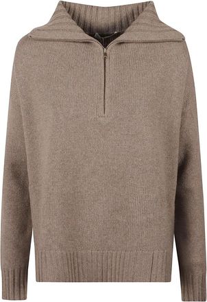 Max Mara Mxmcrasso - Dames - V-hals truien - Beige - M - Truien & Vesten