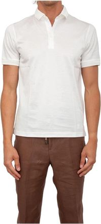 Corneliani Klassiek Polo Shirt in Diverse Kleuren - Heren - Polos - Wit - 4XL - Katoen - Tops