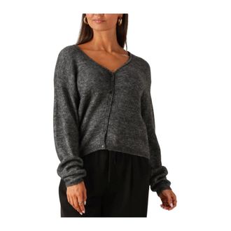 Moss Copenhagen Dames, Truien, Grijs, Maat: M/L Corduroy