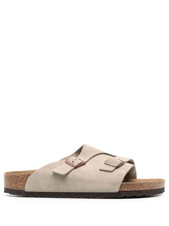 Birkenstock Z&uuml;rich suede sandals - Neutrals
