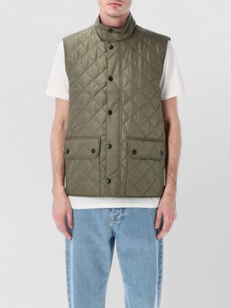 Barbour lowerdale high collar quilted vest sleeveless