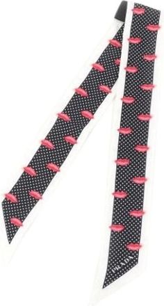 Prada Pre-owned Scarves, female, Black, Size: ONE SIZE Pre-owned Vintage Scarf