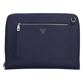 Guess Documenthouder - unisex - Clutches - Blauw - ONE Size - Leer - Tassen