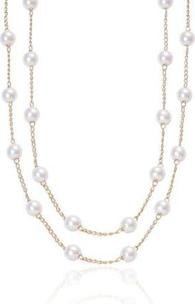Ettika Everyday Faux Pearl Necklace in Gold at Nordstrom Rack