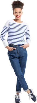 Armor Lux Armor Lux Womens 76838 Long Sleeve Top, Multicolour (Blanc/Etoile Dw5), Medium (Size: 3)