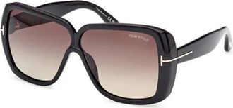 Tom Ford Authentieke Marilyn Bril- Premium Kwaliteit - unisex - Zonnebrillen - Zwart - 61 MM - Accessoires