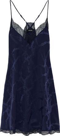 Zadig&Voltaire Risty mini dress - women - Silk - L - Blue